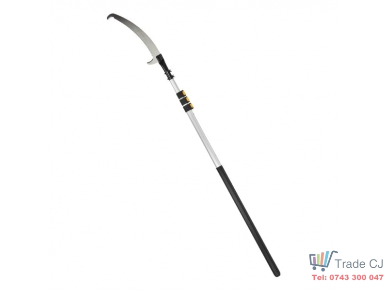 Fierastrau crengi, cu maner telescopic din aluminiu, max 5 m, lama otel 47 cm cu protectie din plastic