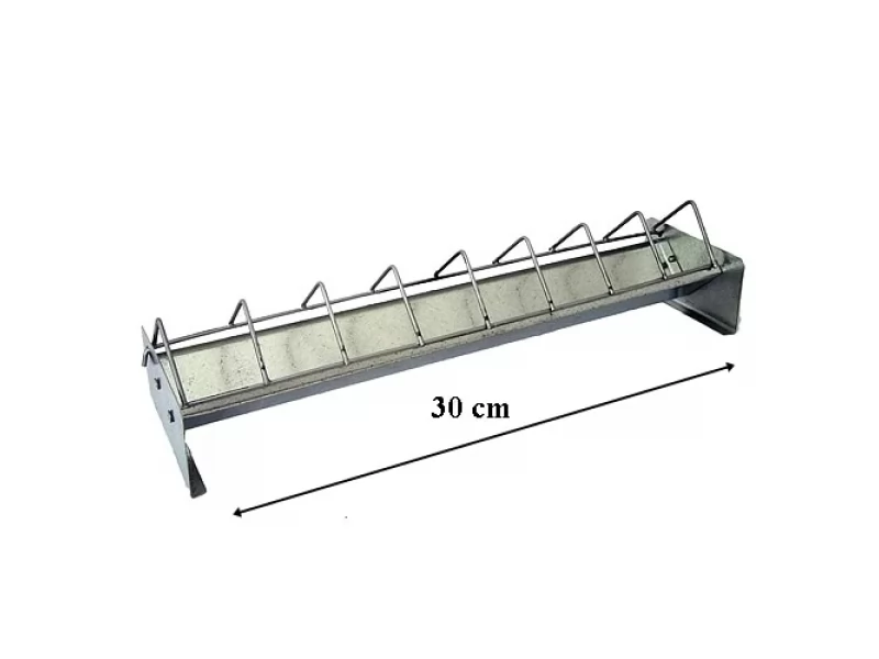 Hranitoare zincata pentru pui si pasari de curte, lungime 50 cm