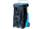 Suport pentru saci de gunoi cu roti pentru gradina, carucior transport max 50 kg 120 l