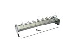 Hranitoare zincata pentru pui si pasari de curte, lungime 75 cm