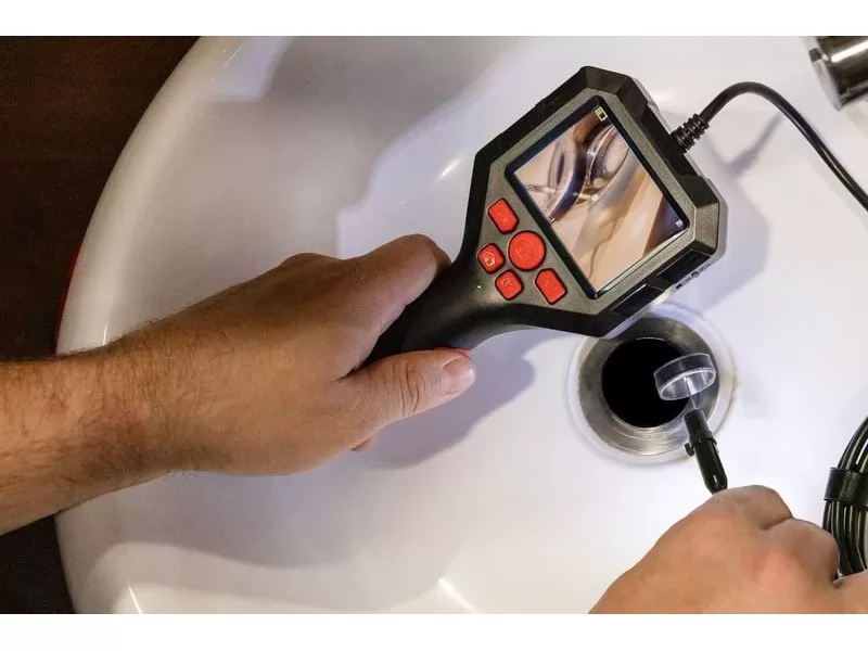 Camera de inspectie endoscopica cu ecran LCD, inregistrare foto video, sonda 8 mm, cablu 2 m, iluminare LED reglabila, card MicroSD 32 GB inclus