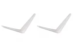 Set 2 bucati suport pentru raft tip consola SGTT 100x125x33 mm, culoare alba