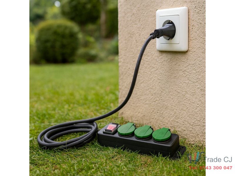 Prelungitor de exterior cu intrerupator si 3 prize, lungime 5 m, max 3680 W 16 A