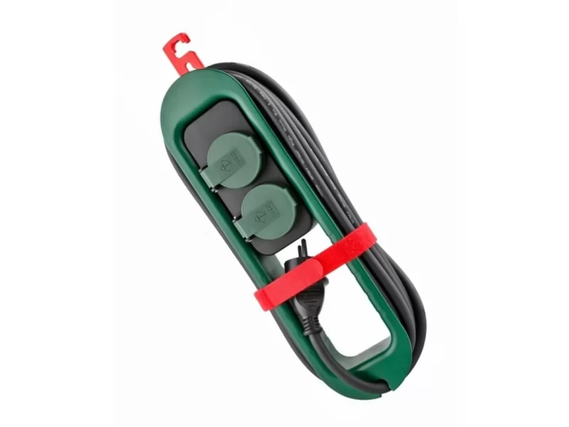 Prelungitor de exterior cu 2 prize, lungime 4.9 m, max 3680 W 16 A, IP44