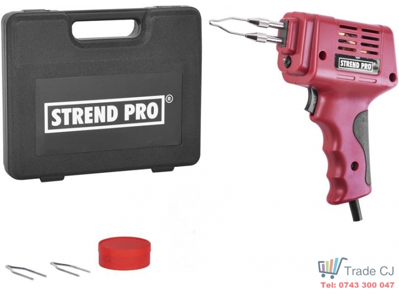 Pistol de lipit Strend Pro, 175 W, iluminare LED, in cutie transport plastic