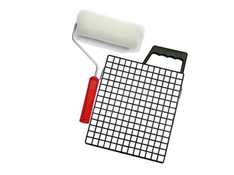Set trafalet pentru zugravit 180 mm, fir 18mm si gratar plastic 20x17 cm