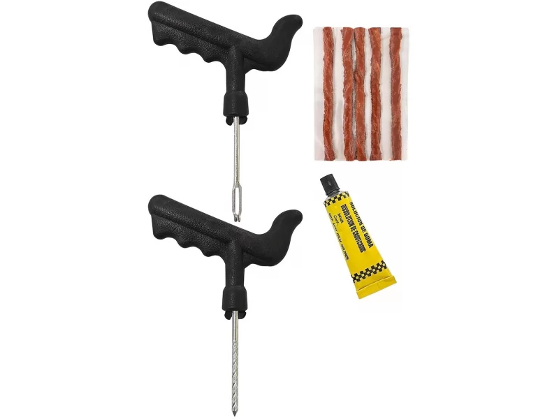 Kit reparatie anvelope, trusa pentru pana cauciuc, 8 piese