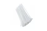 Set 50 bucati coliere plastic albe, 2.5x120mm