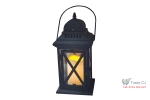 Felinar terasa metalic cu LED,14x14x30 cm,3 x AAA