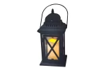 Felinar terasa metalic cu LED,14x14x30 cm,3 x AAA