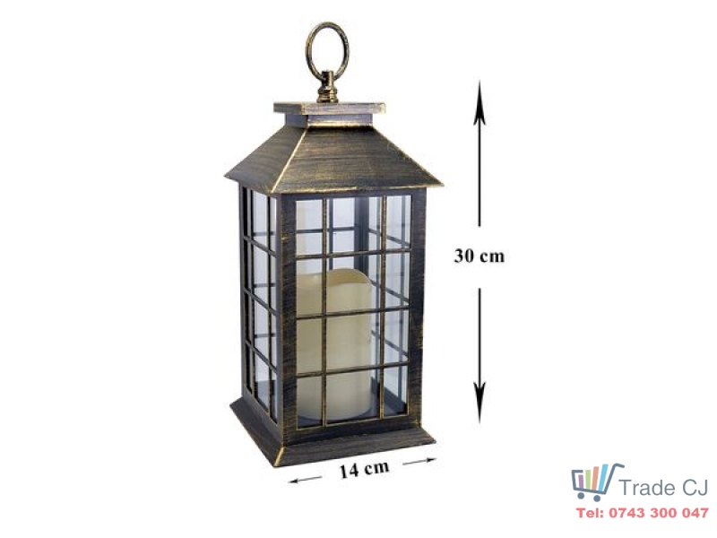 Felinar pentru gradina cu led SGTT 14x14x30cm