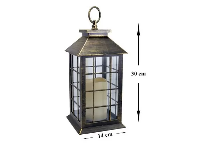 Felinar pentru gradina cu led SGTT 14x14x30cm