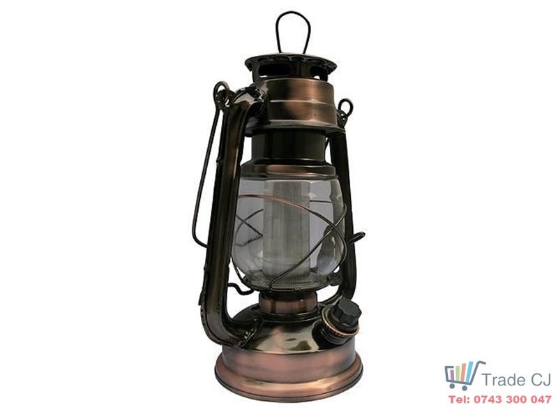 Felinar vintage terasa cu 12 LED, 15x11,5x23.5 cm, baterii incluse