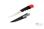 Cutit pentru pescuit, maner plastic, lungime totala 26 cm, teaca plastic cu agatator