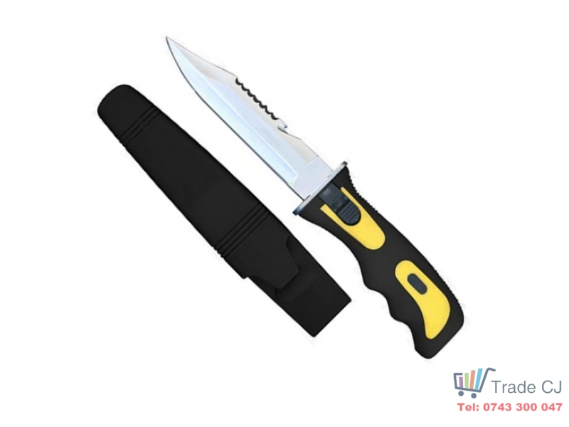 Cutit pentru pescuit, lungime totala 25 cm, teaca protectie plastic