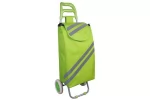 Carucior cumparaturi Green, PE PVC, max 30 kg, dimensiune 35 x 30 x 96 cm, benzi reflectorizante