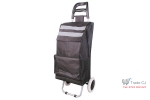 Carucior cumparaturi Dem , PE PVC, max 30 kg, dimensiune 35 x 30 x 96 cm, benzi reflectorizante