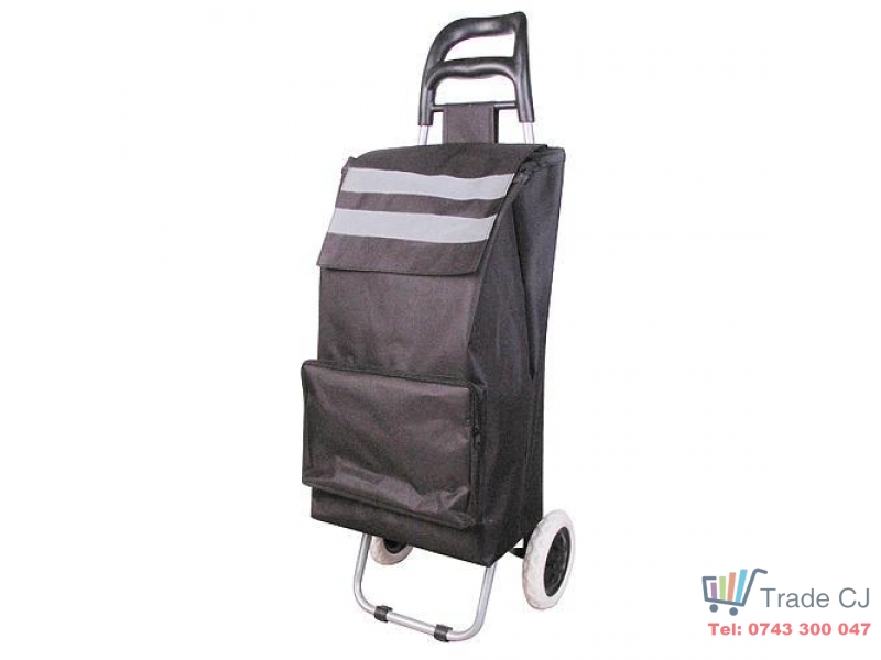 Carucior cumparaturi Dem , PE PVC, max 30 kg, dimensiune 35 x 30 x 96 cm, benzi reflectorizante