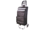 Carucior cumparaturi Dem , PE PVC, max 30 kg, dimensiune 35 x 30 x 96 cm, benzi reflectorizante