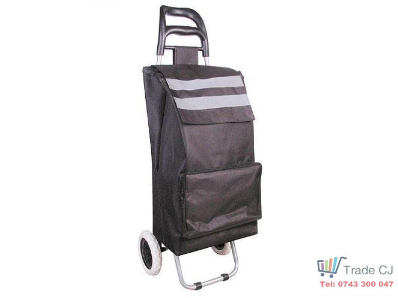 Carucior cumparaturi Dem , PE PVC, max 30 kg, dimensiune 35 x 30 x 96 cm, benzi reflectorizante