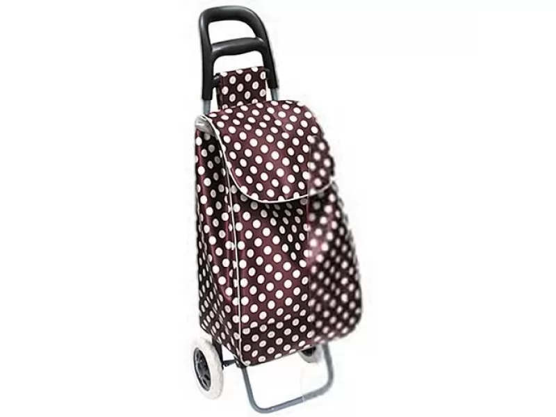 Carucior cumparaturi Lukas , PE PVC, max 30 kg, dimensiune 35 x 30 x 96 cm