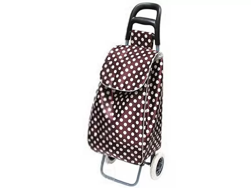 Carucior cumparaturi Lukas , PE PVC, max 30 kg, dimensiune 35 x 30 x 96 cm