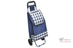 Carucior cumparaturi BlueZ, PE PVC, max 25 kg, dimensiune 35 x 30 x 94 cm