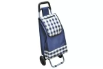 Carucior cumparaturi BlueZ, PE PVC, max 25 kg, dimensiune 35 x 30 x 94 cm