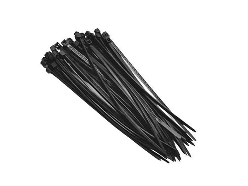 Set 50 bucati coliere plastic negre, 4x300 mm