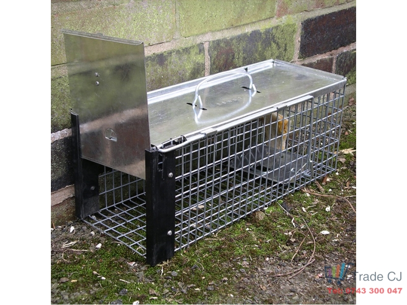 Capcana metalica pentru sobolani 40x16 cm, cursa profesionala reutilizabila pentru rozatoare, capcana mare pentru sobolani si soareci, sistem rezistent din metal pentru casa, ferma sau depozit
