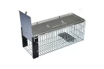 Capcana metalica pentru sobolani 40x16 cm, cursa profesionala reutilizabila pentru rozatoare, capcana mare pentru sobolani si soareci, sistem rezistent din metal pentru casa, ferma sau depozit