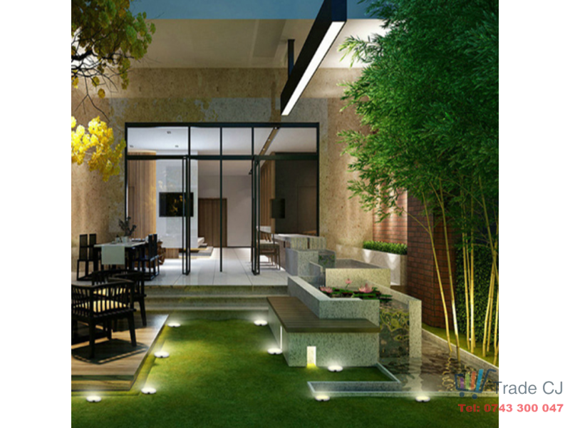 Set 2 lampi solare 120x140 mm, 4 LED pentru iluminare ambientala