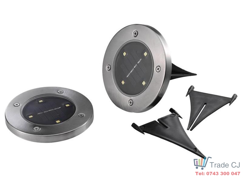 Set 2 lampi solare 120x140 mm, 4 LED pentru iluminare ambientala