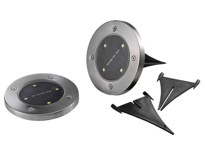 Set 2 lampi solare 120x140 mm, 4 LED pentru iluminare ambientala