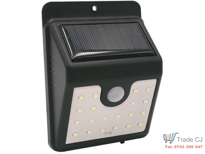 Lampa LED incarcare solara si senzor de miscare 20 x LED