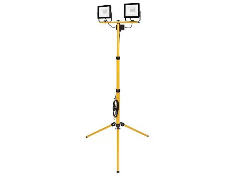 Trepied cu 2 proiectoare cu LED 2x20W, 1600 lm, cablu alimentare 2.5 m, IP65