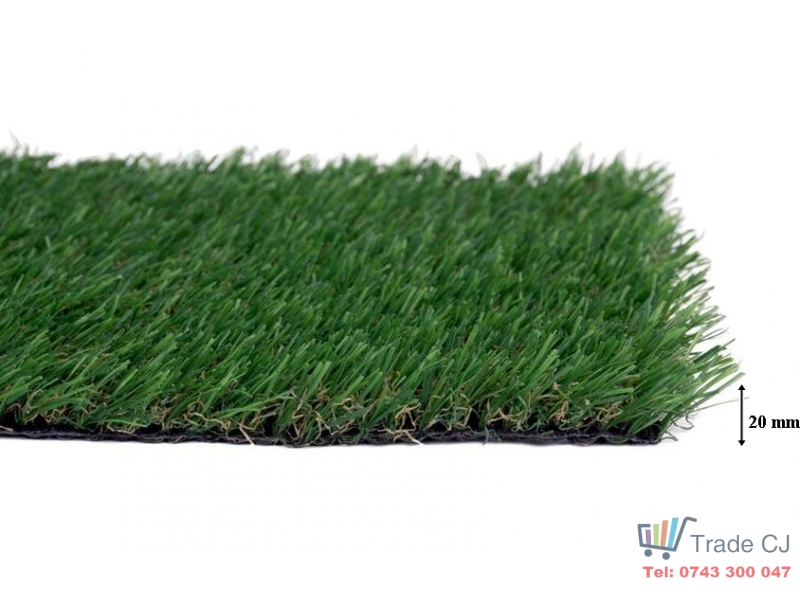 Covor tip gazon 1x5 m, inaltime fir 20 mm pentru gradini si terase