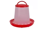 Hranitoare cu maner pentru pui si pasari de curte din plastic, capacitate 1.5 kg
