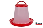 Hranitoare cu maner pentru pui si pasari de curte din plastic, capacitate 6 kg