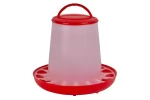 Hranitoare cu maner pentru pui si pasari de curte din plastic, capacitate 6 kg