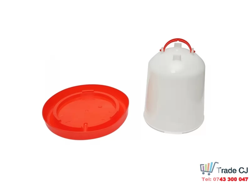 Adapatoare cu maner pentru pui si pasari de curte din plastic, capacitate 11 l