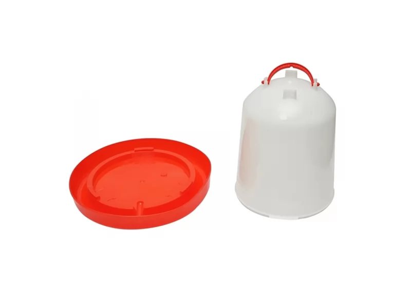 Adapatoare cu maner pentru pui si pasari de curte din plastic, capacitate 11 l