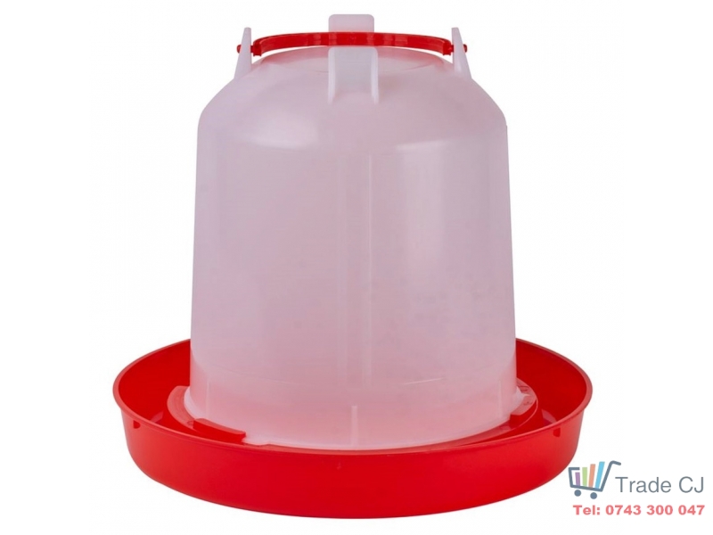 Adapatoare cu maner pentru pui si pasari de curte din plastic, capacitate 14 l