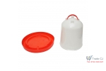 Adapatoare cu maner pentru pui si pasari de curte din plastic, capacitate 14 l
