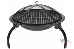 Gratar gradina,camping grill rotund, metal, 54x25 cm