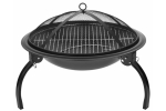 Gratar gradina,camping grill rotund, metal, 54x25 cm