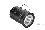 Lanterna LED cu acumulator 1200mAh, pentru camping cu incarcare solara si USB, 80lm, efect flacara
