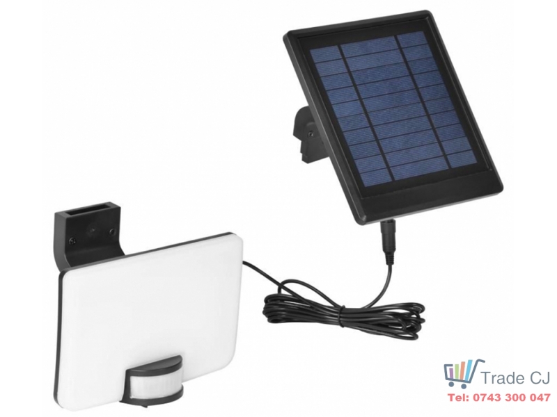Reflector LED cu senzor de miscare si panou solar 10+1W,1500lm,4000K