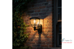 Lampa solara filament LED pentru exterior, prindere perete, cu lumina calda, 10 lm, 14x15x21 cm