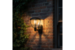 Lampa solara filament LED pentru exterior, prindere perete, cu lumina calda, 10 lm, 14x15x21 cm
